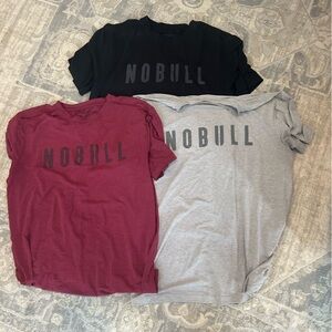 NOBULL Men's Short Sleeve Tshirts Sz L THREE